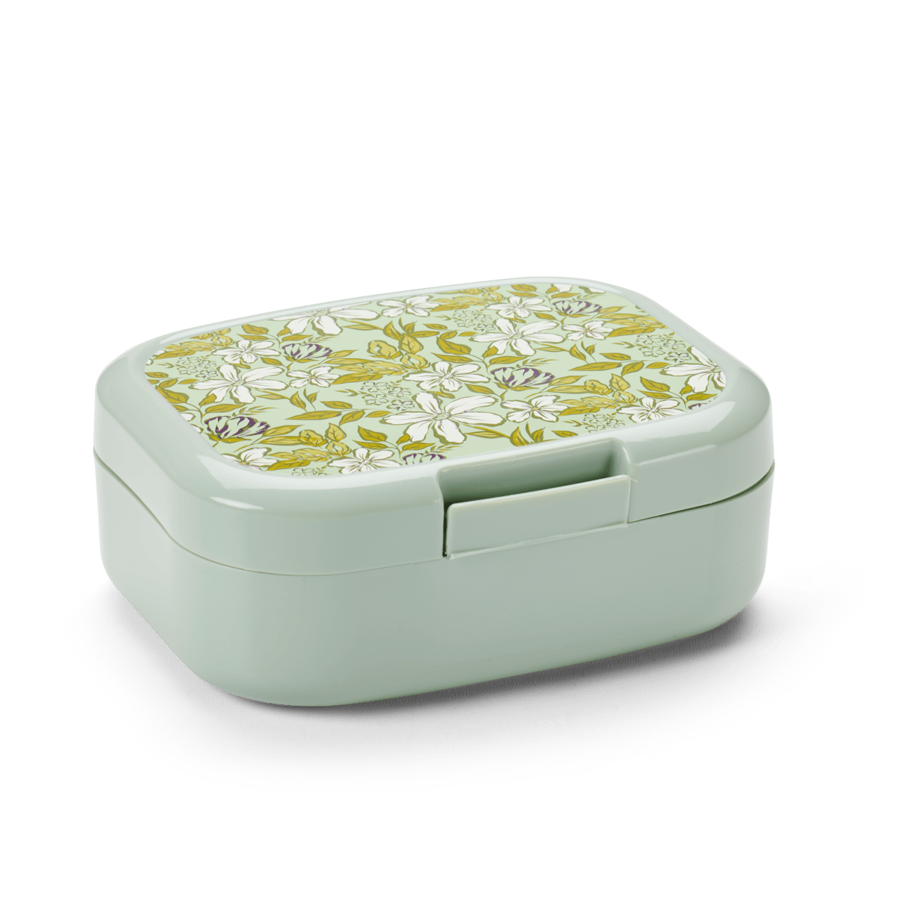 FRESHMOOD Lunchbox Mit Klipp Sea Foam + Print Loulou Sea Foam