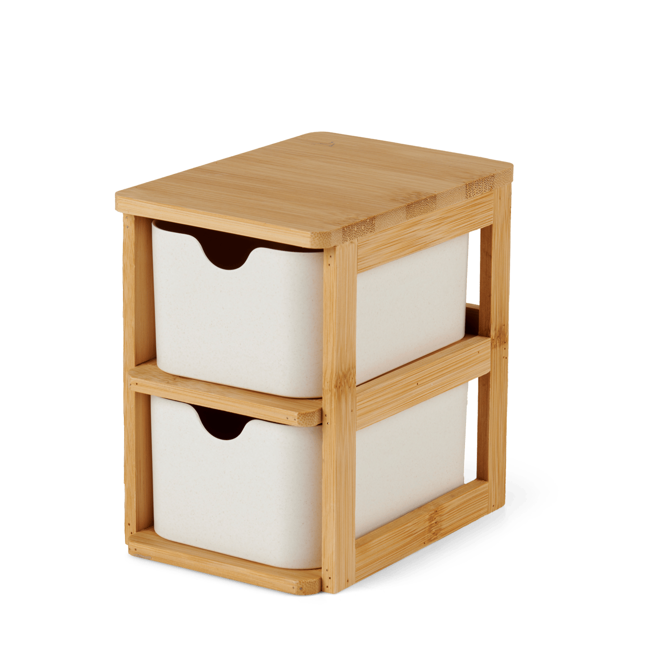 KONDO Organizzatore 2cassetti bianco, naturale