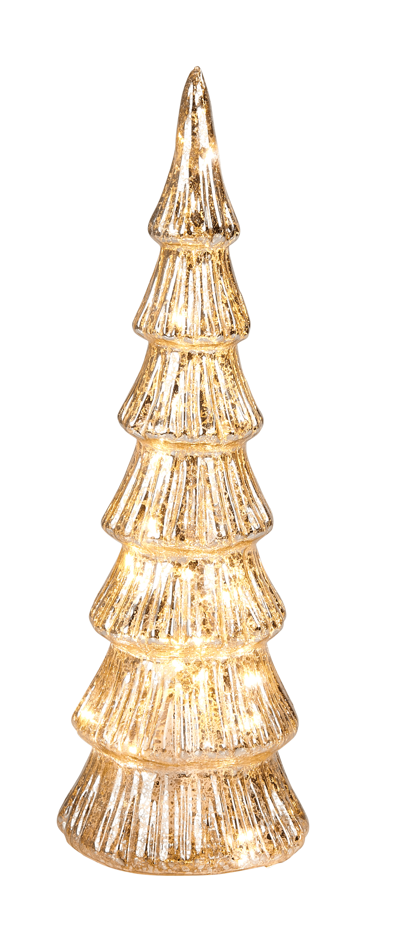 TILLIE Árbol decorativo con 20 led plateado