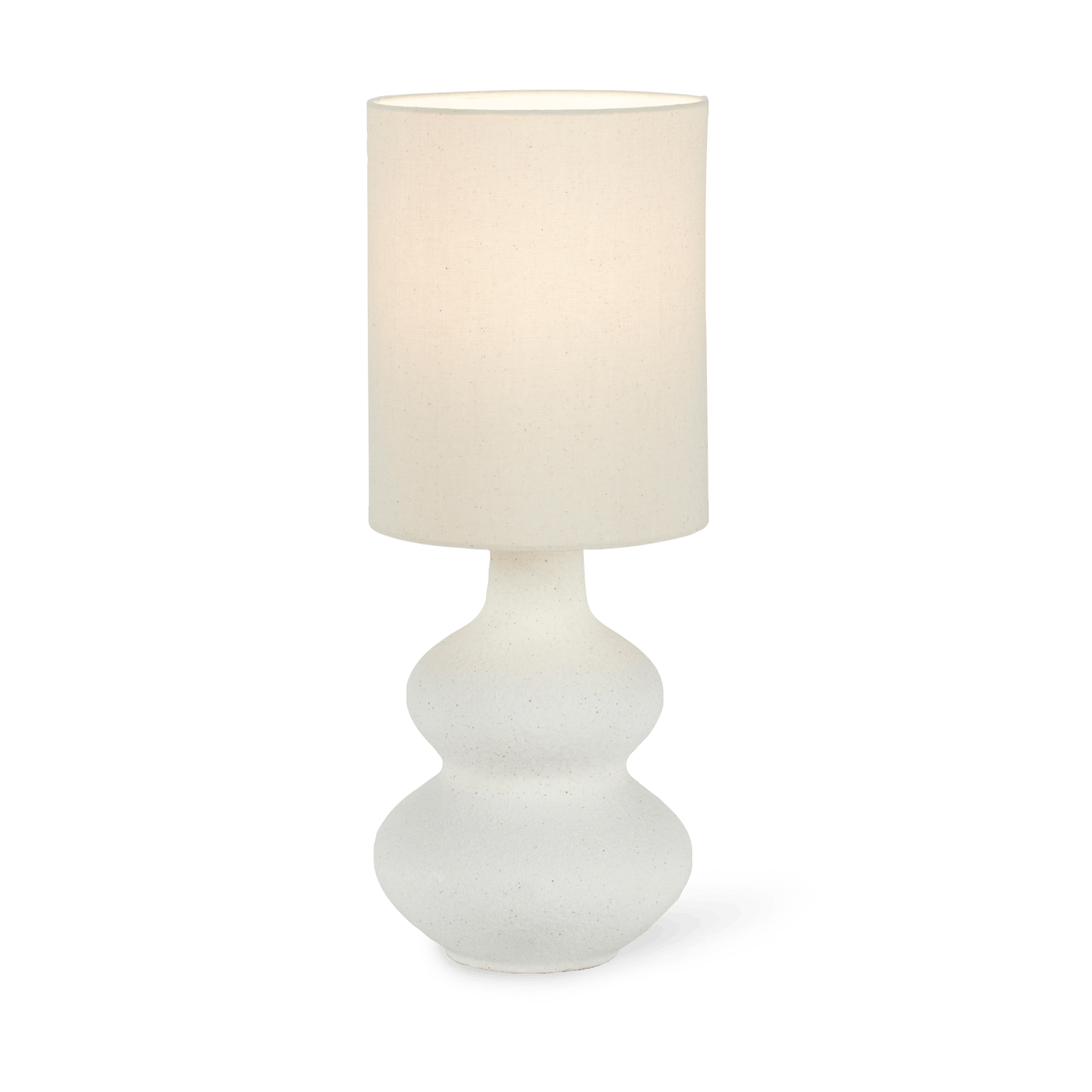 WHITESTONE Lampada tav+paralume E27 bianco antico