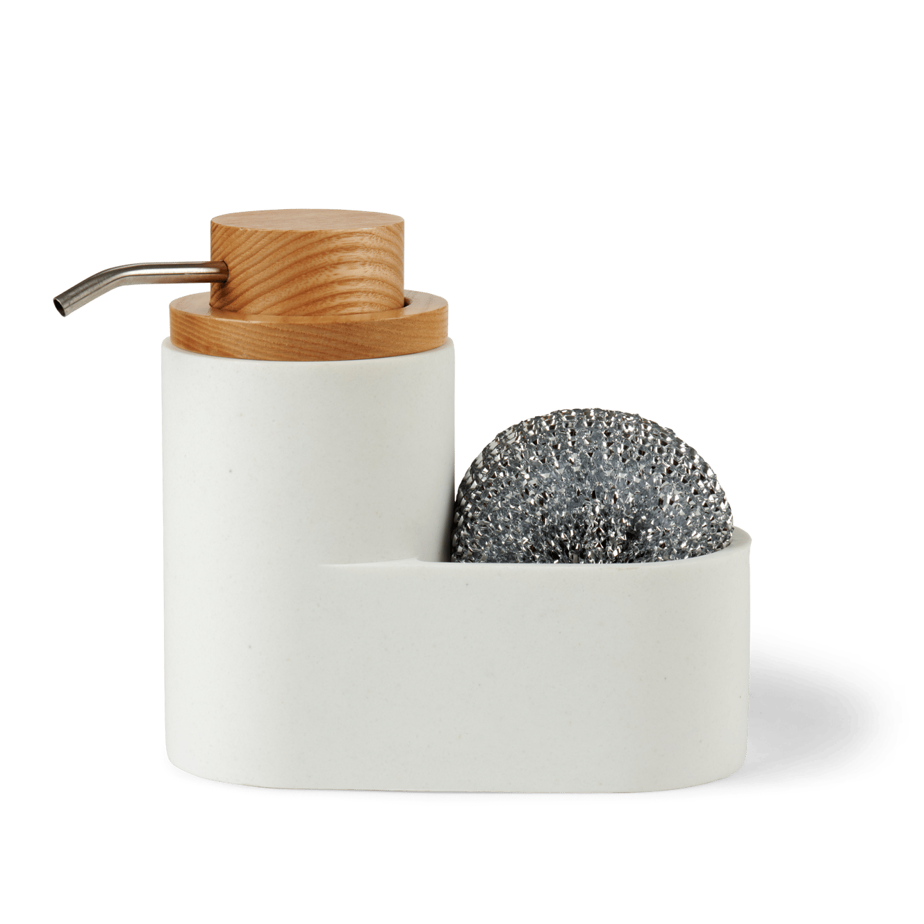 YOKO Dispenser per sapone con spugna bianco