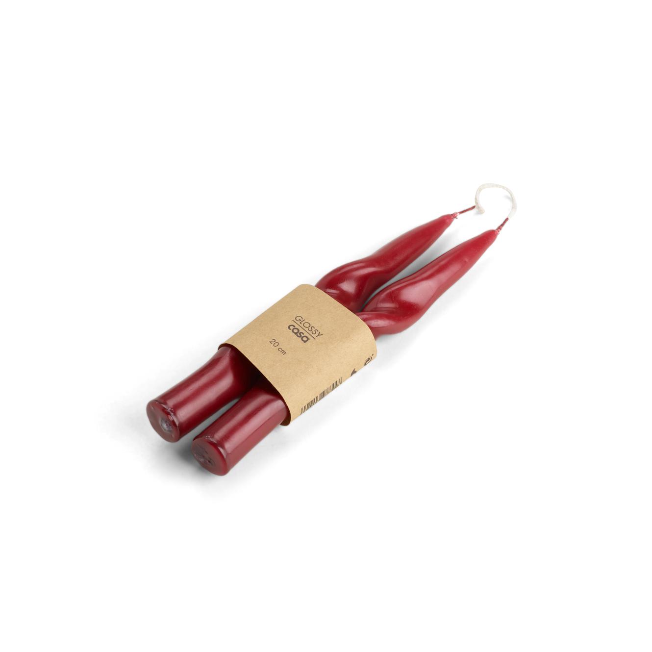 GLOSSY Candela s/2 rosso scuro