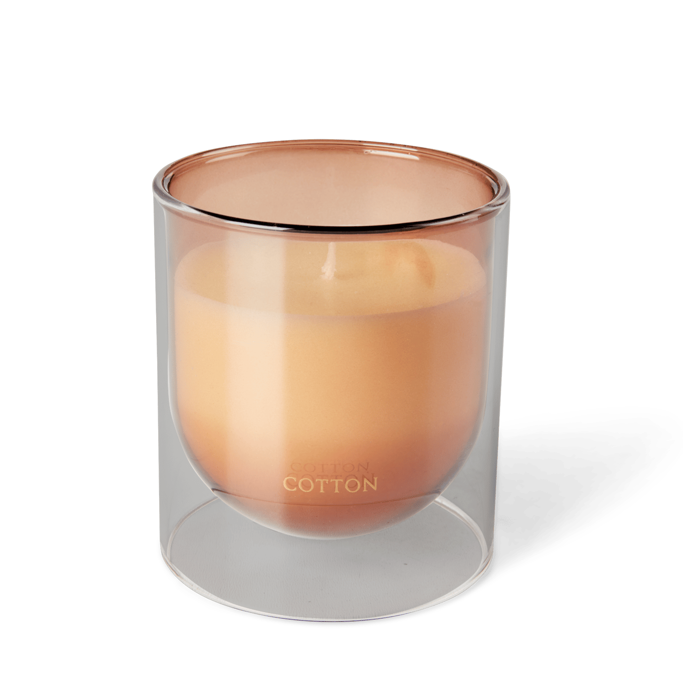 OMBRE Verre avec bougie parfumée brun foncé