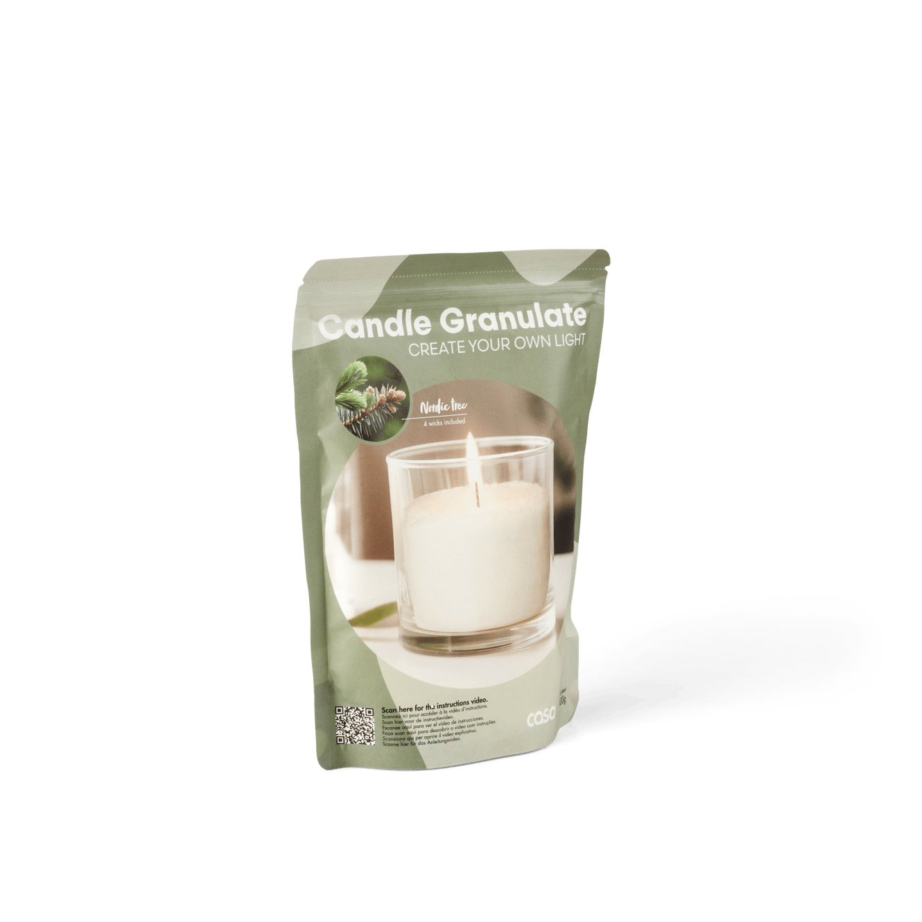 REFILL Recharge cire bougie vert