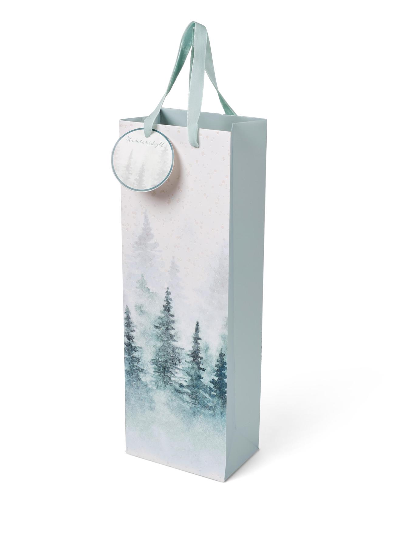 WINTERIDYLL Geschenktasche Grün