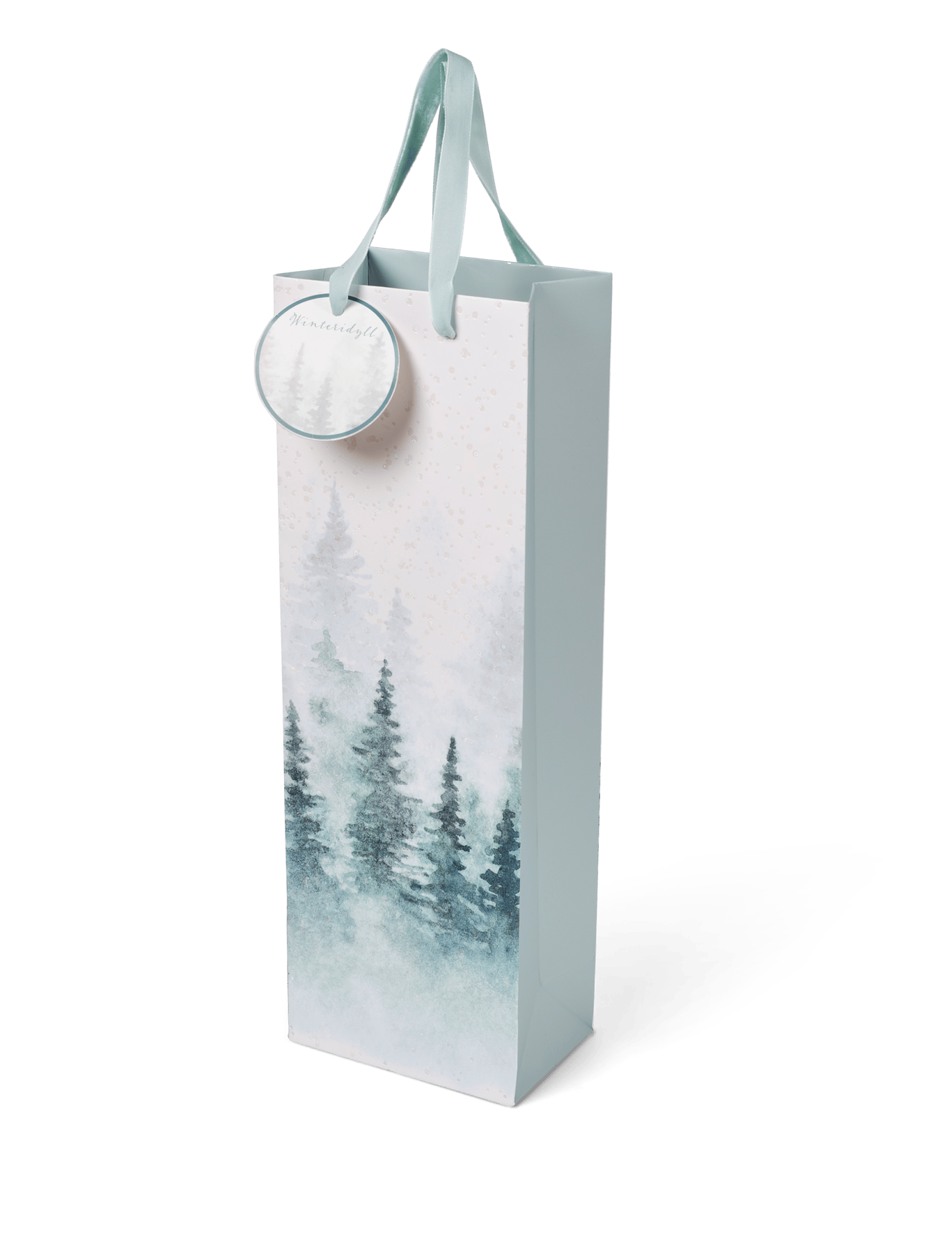 WINTERIDYLL Geschenktasche Grün