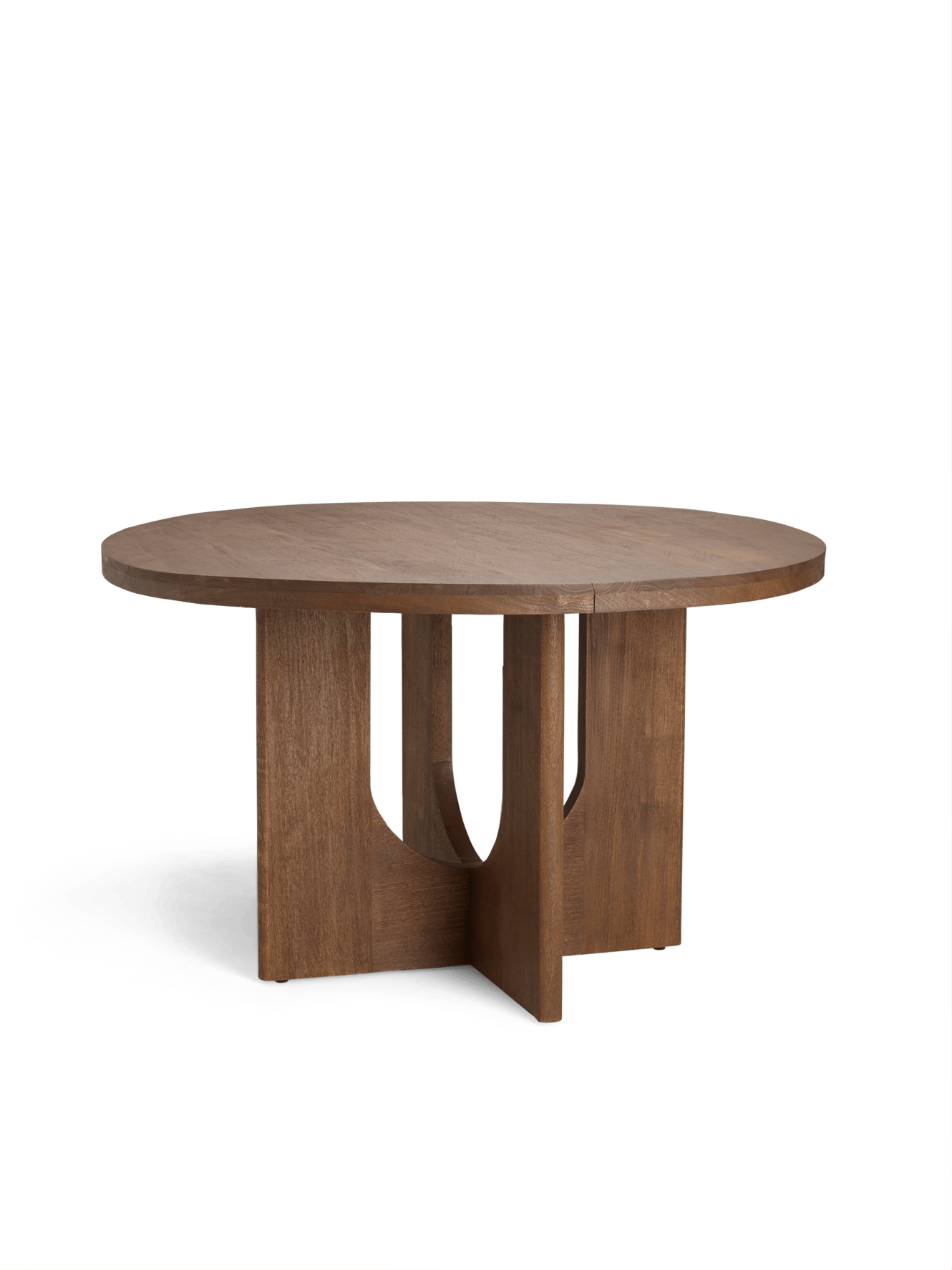 ARLO Table à manger brun foncé