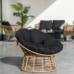 PUNTA Cadeira lounge natural H 76 x W 83 x D 95 cm