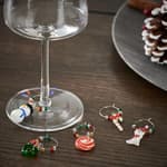 X-MAS Marque verre set de 6 multicolore H 2 x Larg. 19,5 x P 6 cm