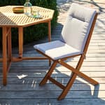 AZUR Cojines de jardín para silla pleg gris claro An. 44 x L 88 cm