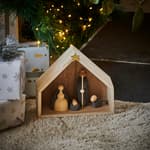 CONCRETE Crèche de Noël multicolore H 17,5 x Larg. 20 x P 8 cm