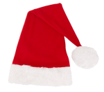 XXL Weihnachtsmütze Rot B 30 x L 77 cm