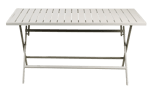 MONACO Table pliante gris H 74 x Larg. 146 x P 80 cm