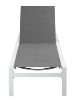 SYDNEY Chaise longue blanc H 35 x Larg. 70 x Long. 190 cm