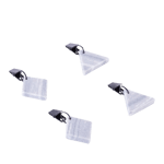 MARBLE Pesi fermatovaglia set di 4 bianco W 5 x L 8 x D 0,9 cm