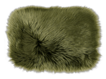 FUR Individual verde W 32 x L 45 cm