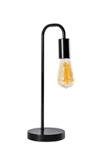 ARCHE Tischlampe Schwarz H 43 cm - Ø 14 cm