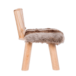 RUDOLF Tabouret naturel H 41 x Larg. 30 x P 30 cm