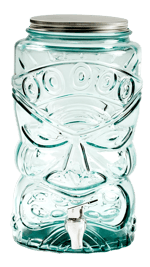 TIKI Recipiente para bebida transparente H 32 cm - Ø 19 cm