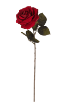VELVET Fleur artificielle rouge Long. 45 cm