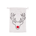 REINDEER  Saco preto, branco, vermelho W 11 x L 16 cm