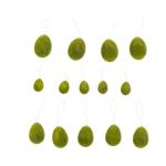 FUNK ufs décoratifs set de 14 vert 