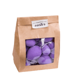 FUNK Dekorative Eier Set von 14 Violett 