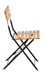KAPAS Chaise pliante naturel H 83 x Larg. 42 x P 51 cm