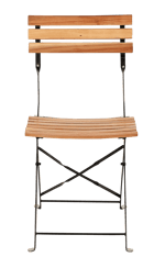 KAPAS Chaise pliante naturel H 83 x Larg. 42 x P 51 cm