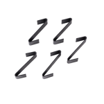 MODULAR 5 S-haken zwart H 7,5 x B 2 cm
