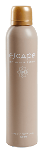 ESCAPE INDIAN INSPIRATION Espuma de ducha en botella beis 