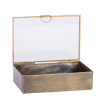 BRUSH Caja de almacenaje dorado A 5,5 x An. 13,5 x L 20 cm