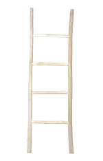 TEAK Scaletta naturale H 150 x W 45 x D 4 cm
