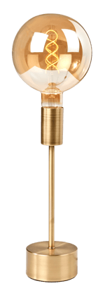 SHAIN Lámpara de mesa dorado A 32,5 cm - Ø 10 cm