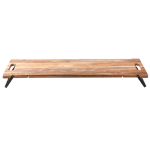 ACACIA LUX Serveerplank/tafel zwart, naturel H 1,8 x B 78 x D 25 cm