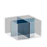 LUXACRYL Organisateur transparent H 8 x Larg. 12,5 x P 12,5 cm