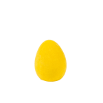 VELVET Huevo de decoración amarillo A 9,5 cm - Ø 7 cm
