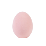 VELVET Uovo decorativo rosa H 14 cm - Ø 11 cm