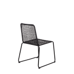 ALEKS Chaise noir H 84 x Larg. 61 x P 57 cm