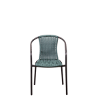 GERONA Chaise empilable vert H 77 x Larg. 58 x P 53 cm