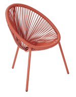 ACAPULCO Cadeira para crianças terracota H 56 x W 43 x D 42 cm
