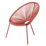 ACAPULCO Lounge Stuhl Terrakotta H 82 x B 75 x T 69 cm