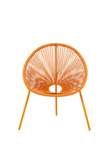 ACAPULCO Chaise lounge jaune H 82 x Larg. 75 x P 69 cm