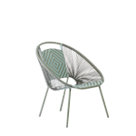 YUMA Cadeira lounge verde H 81,5 x W 67,5 x D 69,5 cm