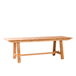 BASIEL Table naturel H 78 x Larg. 240 x P 90 cm