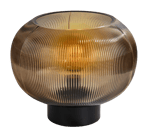 VINTO Lampe de table ambre transparent H 28,5 cm - Ø 23 cm