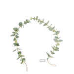 MIRTE Grinalda iluminada folha eucalipto L 120 cm