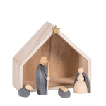 CONCRETE Crèche de Noël multicolore H 17,5 x Larg. 20 x P 8 cm