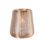 STELLAR Lanterna dorato H 32 cm - Ø 35 cm - Ø 15 cm