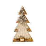 TREE Porta-velas para lamparinas dourado H 25 x W 15 x D 6 cm